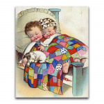 Baby Sleeping 5D Teemantmaaling Ristpistes Teemantmosaiik Lastele kingitused T&auml;ielik &Uuml;mar Teemanttikandid Ristpiste 20X30CM