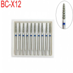 10 tk hambaravi teemantpuure puurid suure kiirusega k&auml;siinstrumendi k&auml;epideme jaoks 1,6 mm hambaarsti hammaste valgendamise t&ouml;&ouml;riistad BC-X12