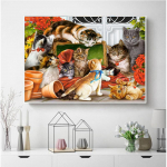 T&auml;isruudu puur Teemantmaal 5D Maastikumaja DIY Teemanttikandid Ristpistes Talvine K&auml;sit&ouml;&ouml; Kodukaunistus Full Round (20X30CM)