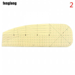 20/30 cm kuumpressimise joonlaud isetehtud lapiga &otilde;mblusprotsessi m&otilde;&otilde;tmise t&ouml;&ouml;riist 2(30*10cm)