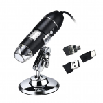USB digitaalmikroskoop 1000-kordse suurendusega kaamera, 8 LED-i koos alusega, &uuml;hildub Androidiga 1600X