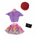 V&auml;rvilised moodsad nukuriided Barbie nukur&otilde;ivaste jaoks komplekt m&uuml;ts S&auml;rk seelik K&auml;ekott 1/6 nukutarvikud Barbie nukumaja m&auml;nguasja jaoks lilla