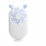FONKEN Mini USB-ventilaator Armas kaasaskantav k&auml;eshoitav ventilaator Kodukontori laud Reguleeritava kiirusega &otilde;hujahuti v&auml;lisreisimiseks laetav ventilaator valge