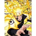 DIY 5D teemantmaal Naruto Ultimate Ninja Teemantmosaiik Ristpistekomplektid Kodukaunistus T&auml;is&uuml;mmargune teemanttikandid Round 40x50cm