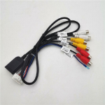 20 kontaktiga laiendatud liidesega RCA AUX-IN/OUT kaabel 4G SIM-kaardi pesaga Androidi peaseadme stereo jaoks