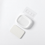 MENGNI Punch Free Seebialus Seinale kinnitatav seebialus Kaasaskantav seebihoidja Vannitoa vidinad Seebialuse hoidik Vannitoa tarvikud valge