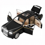 M&auml;nguauto Rolls-Royce Phantom 1/24 metallist survevalu mudelauto 3 4 5 6 7 aastasele helivalgustusega, klassikalise auto uksekujundusega, auto logo saab kokku voltida 21.5*7.5*5cm