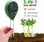 3-&uuml;hes mulla tester mulla PH tester PH valguse niiskuse happesuse tester vee toitainete viljakuse detektor lillede jaoks roheline