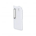 Dinosauruse kujuga k&ouml;&ouml;giviljakoorija korrosioonikindel PP mugav k&auml;epide, kahepealine puuviljariiv k&ouml;&ouml;git&ouml;&ouml;riist valge