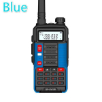 2 tk Baofeng UV-10R suure v&otilde;imsusega pikamaa kaasaskantav kaheribaline kahesuunaline CB sinkraadio USB laadimine BF UV-10R raadiosaatja komplekt 2PCS-US Plug sinine