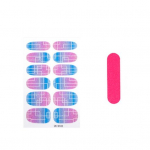 1 komplekt suurep&auml;rane manik&uuml;&uuml;ri kleebis Tugev kleepuvus Moodne viiliga k&uuml;&uuml;nekleebis H One Size