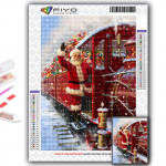 5D teemantmaaling t&auml;isteemantj&otilde;ulupuu J&otilde;uluvana lumememm teemantmaal K&auml;sitsi valmistatud teemantmosaiikmaal Kodukaunistus Full Round 20X30CM