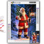 5D DIY Teemantmaal Ristpistega j&otilde;ulupuu J&otilde;uluvana Lumemees Teemanttikandid Mosaiik Seinakunst Kodukaunistus Full Round 20X30CM