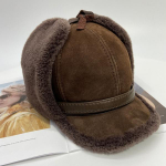 Villane m&uuml;ts naistele meestele Unisex kohev talvine soe k&otilde;rvakate pommitaja lumem&uuml;tsike lamba p&uuml;gamine n&otilde;ukogude p&uuml;&uuml;niste m&uuml;tsid Ushanka 55-62cm pruun