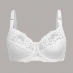 Naiste rinnahoidjad Mood Seksikas pitsist rinnahoidja Push Up Plus Size Bralette Thin Cup Underwire Rinnahoidjad Aluspesu Aluspesu Top 95D valge