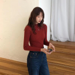 Naiste Pullover Turtleneck sviiter, s&uuml;gisene pikkade varrukatega &otilde;huke elastne Korea Lihtne Basic Odav džemper &uuml;hev&auml;rviline top one size