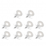 10 tk LED tekivalgusti 0,6 W 500LM SMD2835 v&auml;ike s&uuml;vistatav maa-alune IP67 veekindel US Plug