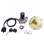 6 juhtmega mootorratta s&uuml;&uuml;tel&uuml;liti lukustus k&uuml;tusepaagi gaasikork kate istme lukustusv&otilde;ti Ducati 916 996 998 748 Monster 750 1997-2002 jaoks