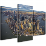 Kolmeosalise pildil&otilde;uendi print New York City Manhattan 60x40 sinine