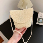 Yogodlns New Little Fresh k&auml;ekott Prantsuse &otilde;lgedest kootud kott &Otilde;lakott Sen seeria kott Pastoral Crossbody kott suvekott 12x7x16cm valge