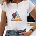 Aasia suuruse ja tr&uuml;kiga graafiline t-s&auml;rk, liblikas stiilis trend 90. aastate vabaajar&otilde;ivad naiste suvine top naiste T-moodne l&uuml;hikeste varrukatega T-s&auml;rk 4XL