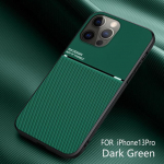 Iphone 13 Pro Max &uuml;mbrisele Magnetiline autohoidja tagakaas Iphone 12 Mini 11 6 6s 7 8 Plus X Xs Xr nahast tekstuuriga telefoni&uuml;mbrisele iphone 13 pro max roheline