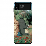 Fundas must k&otilde;va telefoni kaas Samsung Flip Zflip3 Z Flip3 5g Zflip Totoro jaoks Samsung Z Flip3 5G