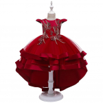 Laste printsess Kleit Trailing Catwalk Kleidid Pulma Tutu Seelikud 110cm (Height 100-110cm) punane
