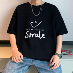 Meeste T-s&auml;rgid Graafilise tr&uuml;kiga kirjaga Moebr&auml;ndi t-s&auml;rgid meestele &uuml;lisuured t-s&auml;rgid Meeste r&otilde;ivad Vabaaja T-s&auml;rgid Meeste Suvine Korea Retro M must