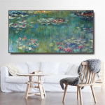 Claude Monet vesilootose l&otilde;uendikunsti maalid Impressionistlike plakatite ja prinditud seinapiltide reproduktsioon kodu sisekujunduseks 20*40cm