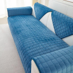 &Uuml;hev&auml;rviline libisemiskindel diivani kate Paks pehme pl&uuml;&uuml;s diivanipadja r&auml;tik elutoa m&ouml;&ouml;bli jaoks Decor Slipcovers diivanikatted 90x180cm 1pc sinine