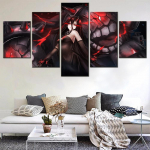 L&otilde;uendimaaling 5-osaline anime-koomiks figuur Plakatid Kantai kollektsioon Pildid Elutoa seinakunst Dekoratiivne raam kaasaegne 20X35 20X45 20X55cm