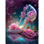 Fantaasia k&otilde;rge kontsaga maastiku teemantmaal Uus 2023. aasta DIY Mosaiik Teemanttikandid Unistuste printsessikingad 5D ristpistes Full Round 20x30CM