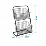 K&ouml;&ouml;k juurviljahoidla, must p&otilde;randast p&otilde;randani mitmekihiline juurviljahoidla Kodumajapidamises kasutatavate k&ouml;&ouml;giviljade ja puuviljade hoiustamisriiul &Otilde;mblused