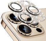 Teemantkaamera objektiivi kaitse iPhone 14 13 12 Pro Max karastatud klaasist metallist kaamera kate iPhone 14 Pro Plus 13 mini objektiivi &uuml;mbris For iPhone 14 kuld