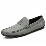 Meeste ehtsast nahast vabaajajalatsid Mood Meeste Loaferid vaba aja Mokassiinid Slip On Meeste s&otilde;idujalatsid Kaubam&auml;rgi Walking Lazy Kingad 38 hall