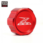 Motorcycle Accessories CNC Front & Rear brake Fluid Cylinder Master Reservoir Cover Cap Black For KAWASAKI Z800 Z rear Black
