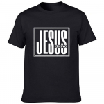 Jeesus on kuningas Print Mehed Suvine T-s&auml;rk Christian Religion God Faith T-s&auml;rk Meeste l&uuml;hikeste varrukatega riided T-s&auml;rgid Mood Camisetas XXL