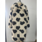 Talvine naiste mantel Paks plush armastusmantel Soe temperament Commuter pikk mantel S
