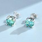 Mitmes v&auml;rvitoonis neljaharulised moissanite k&otilde;rvar&otilde;ngad 30 senti 50 senti 1 karaadine 2 karaadine h&otilde;be meestele ja naistele Valikulised lihtsad k&otilde;rvar&otilde;ngad 8MM