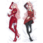 Anime DARLING FRANXX Zero Two Cosplay padjakattes Dakimakura &uuml;mbris 3D kahepoolne voodipesu kallistav keha padjap&uuml;&uuml;r virsikunahast 40x120cm