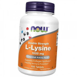 L-l&uuml;siin, L-l&uuml;siin Double Strength 1000, Now Foods 100 tabletti (27128018) 100tab