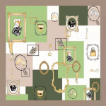 Kvaliteetsed luksuslikud siidist sallid peapael Sallid kaelasall naistele kett siidist sall naiste dekoratiivne sall 90*90cm must