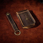 Ehtsast nahast elastne v&otilde;tmehoidja Retro lehmanahast kott Sisset&otilde;mmatav v&otilde;tmehoidja hoidiku kott pruun