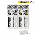 PALO uus laetav aku AA/AAA 1,5 V Li-ion 3500mWh/1300mWh koos laadimise n&auml;idiktulega 8AAA