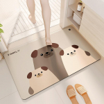 Vannitoa WC libisemiskindel vaip Vannitoa imav p&otilde;randamatt Pehme diatomiga muda vannitoa uksematt 40x60cm