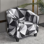 Spandex vanni tooli kate geomeetrilise tr&uuml;kiga Club Tugitooli libisemiskate Elastne pestav istmekorpuse kaitse elutuppa kodu