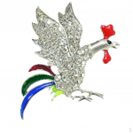 Pross Pin Rhinestone Mitmev&auml;rviline rinnakorsett