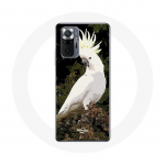 Coque pour Xiaomi Redmi Note 10 Pro Cacatoes Perroquets Blanc sur l'arbre