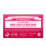 Dr. Bronner's Rose Pure Castile Bassoap 140g, 1 piece